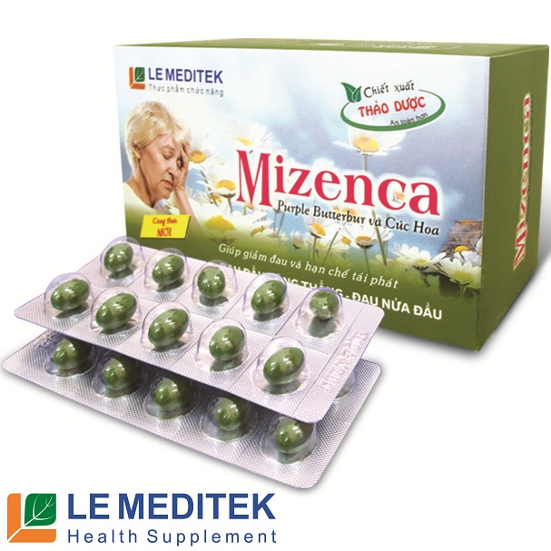 Mizenca-Giảm đau và chống tái phát đau nửa đầu 